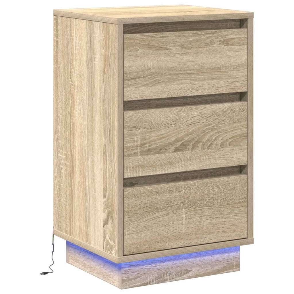 Armadio da Notte con cassetto Rovere Sonoma 39 x 34,5 x 65 cm 869628