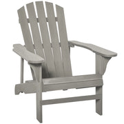 Sedia da giardino Adirondack ¨C zephmum ¨C grigio chiaro 78x89x88 cm