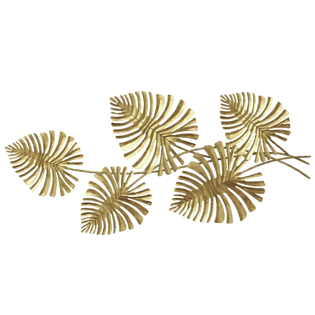 Decorazione Parete Metallo Foglie ¨C Xylo ¨C Oro Laccato