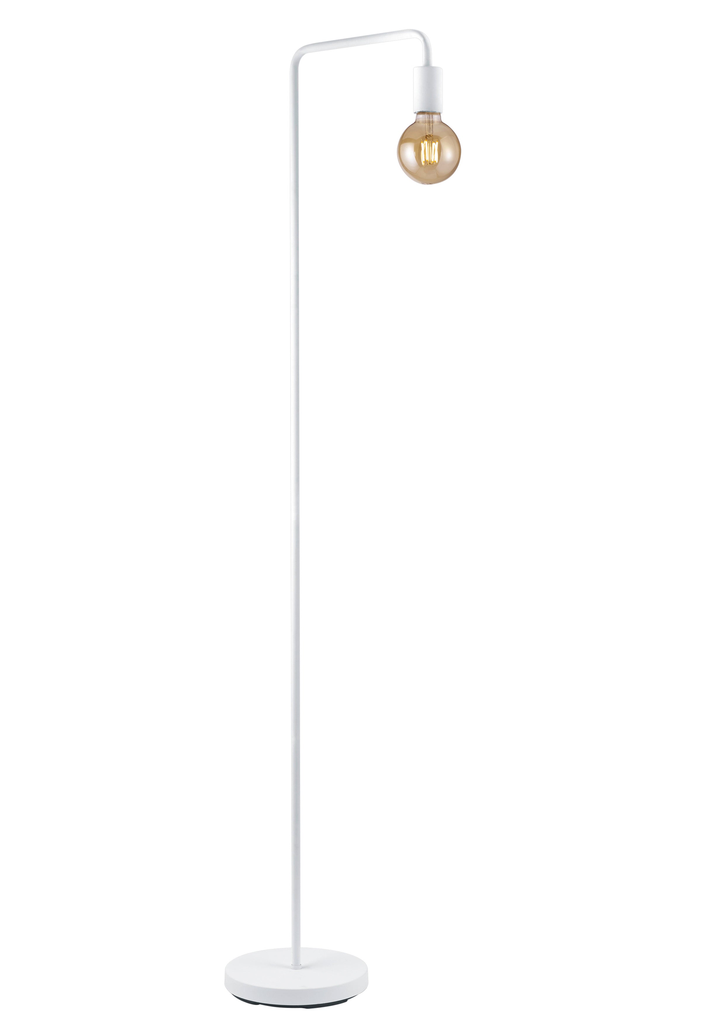 Piantana da Interno  E27 in Metallo Bianco Opaco