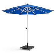 Tempo Style - Ombrellone 3×3 per esterni Parioli – Blu/Bianco