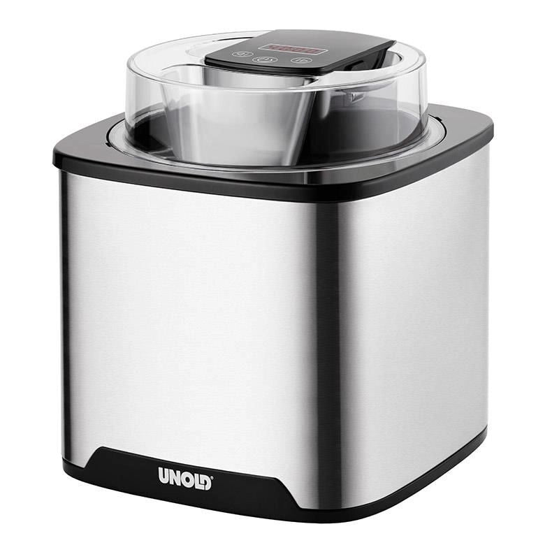 Unold 48855 macchina per gelato Gelatiera tradizionale 1,5 L 12 W Nero, Acciaio inox