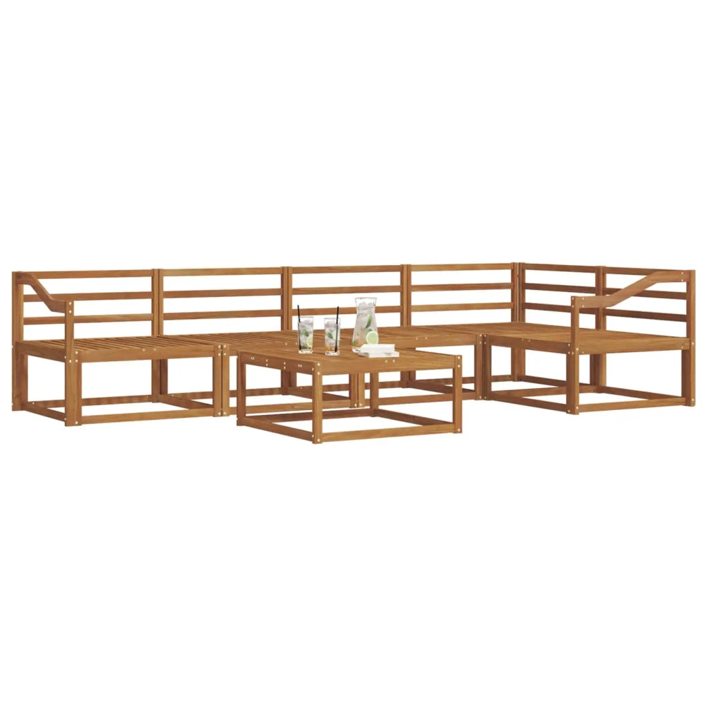 Set di divani da esterno 6 pcs Naturale