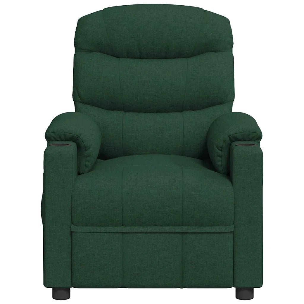 Divano Sedia-Poltrona Massaggiante Verde Scuro in Tessuto 790105