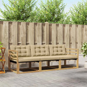 Set di divani da esterno 3 pz Bianco e Beige 3388363