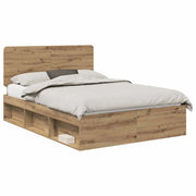 Letto matrimoniale | Letto per adulti | Struttura del letto Rovere Artigianale 140 x 190 cm