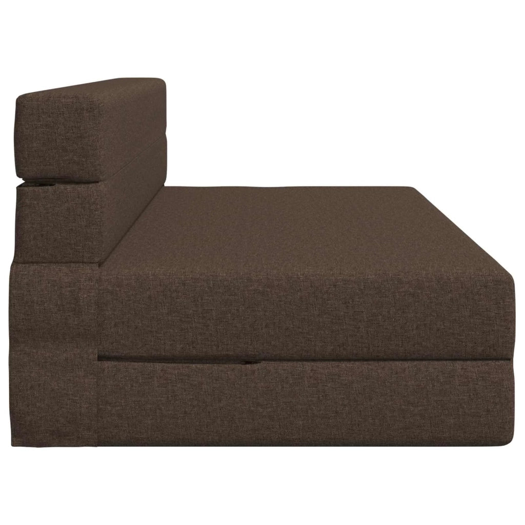 Divano Letto Pieghevole Tortora 152 x 86,5 x 60 cm Tessuto 900123