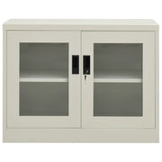 Armadio per Ufficio Grigio Chiaro 90x40x70 cm in Acciaio 335927