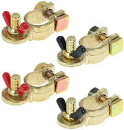 Connettori Accuklemmen con mozzo per auto e imbarcazioni - Connessione a messing - 12V/24V - 2 paia