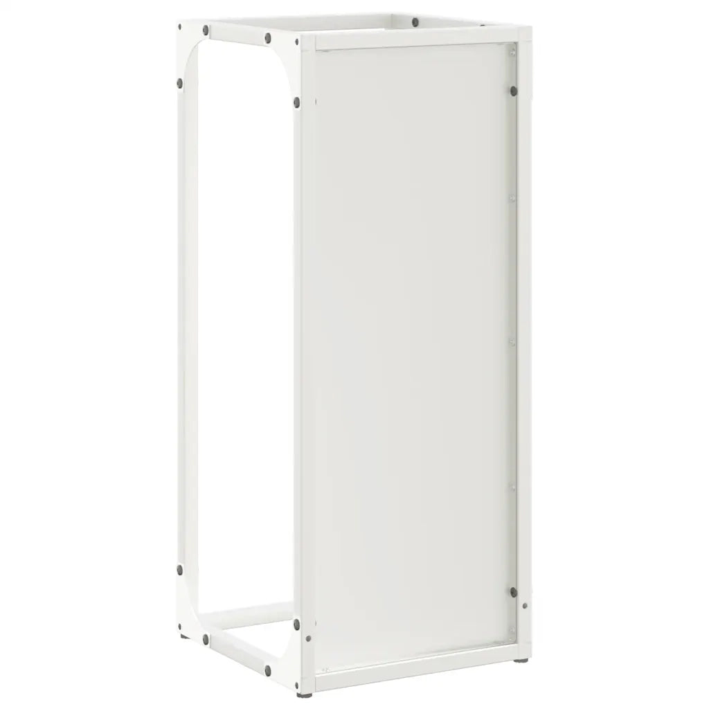 Rastrelliera per Legna da Ardere Bianca 25x25x60 cm CFW2392226