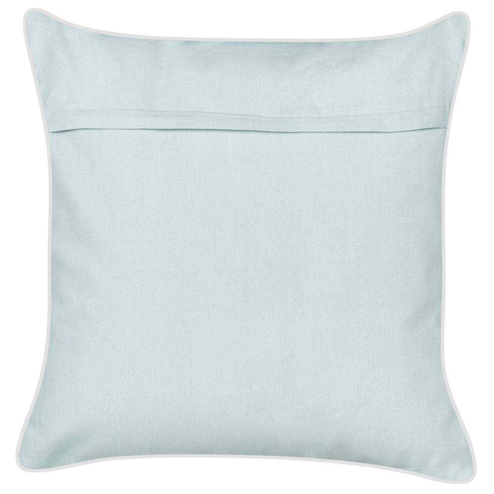 Set di 2 cuscini in velluto quadrato motivo granchio marino blu accessorio soggiorno camera da letto
