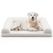 Cuccia ortopedica per cani 90 x 69 x 18 cm supporto ergonomico e confortevole finitura beige 20_0012357