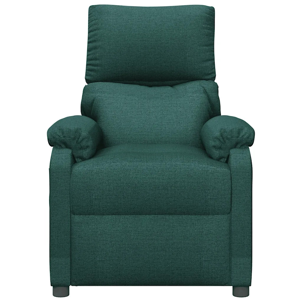 Poltrona Massaggiante Reclinabile Verde Scuro in Tessuto cod mxl 31667