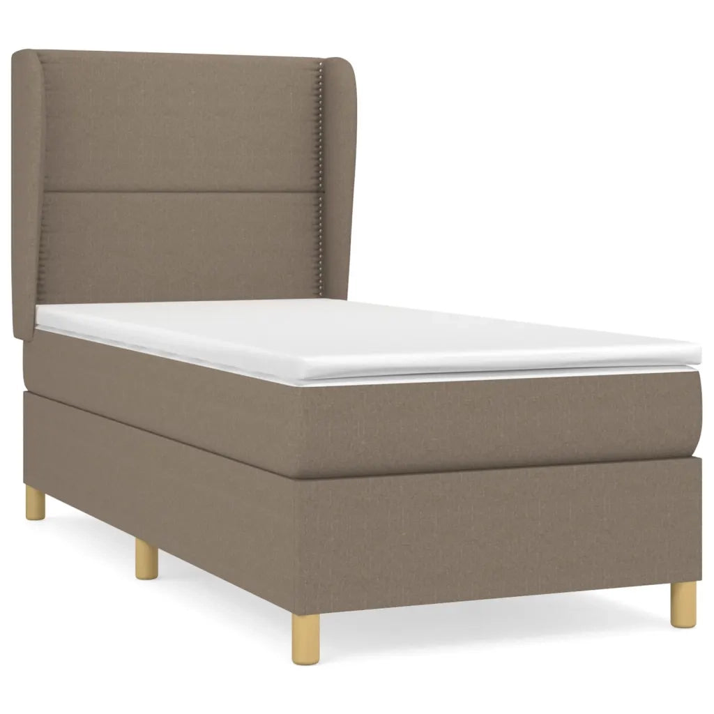 Giroletto a Molle con Materasso Tortora 90x190 cm in Tessuto 3128409