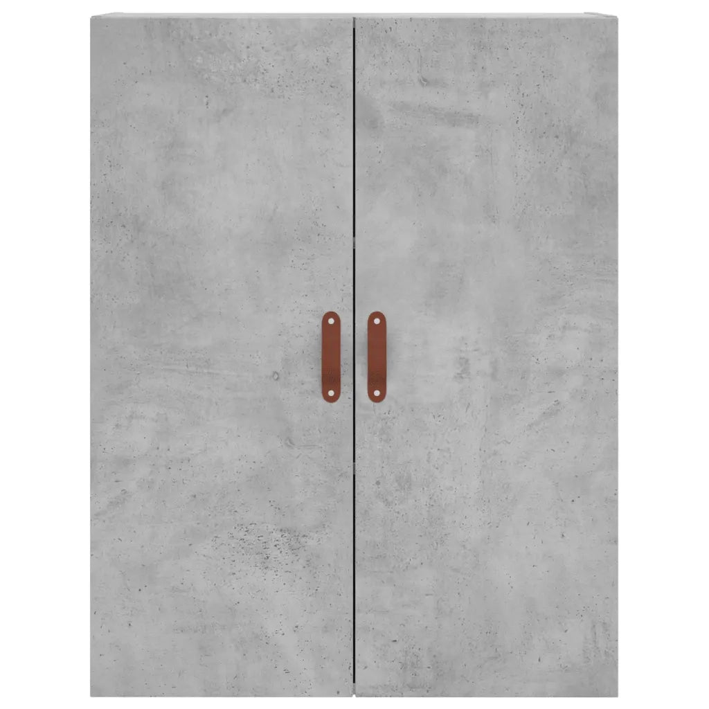Credenza Grigio Cemento 69,5x34x180 cm in Legno Multistrato 3195823