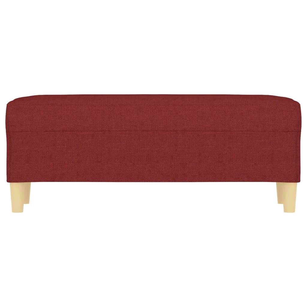 Panca/divano rosso bordeaux x 100 x 35 x 41 cm tessuto 02_0010523