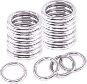 O-Ring Metallico Multifunzionale per Camping, Progetti DIY e Cinture per Cani - 60 pezzi da 25/32 pollici (20mm)
