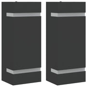 Applique da Esterno 2 pz Nere in Acciaio Inossidabile CFW4058629