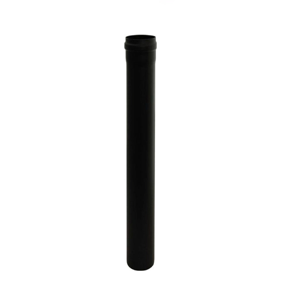 Tubo per fumi 1m acciaio nero Pellet diam 80mm stufa riscaldamento canna fumaria