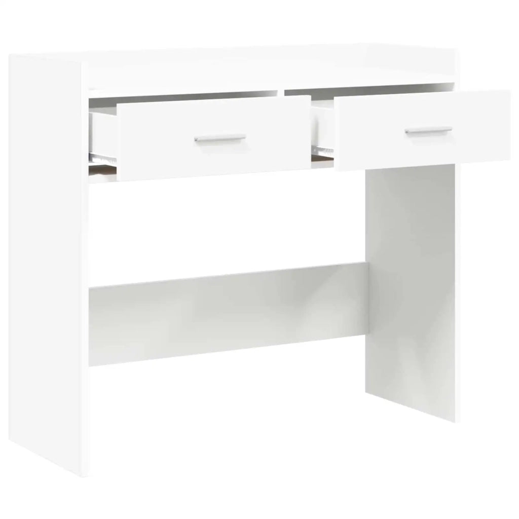 Tavolo consolle Bianco 90 x 35 x 80 cm Legno ingegnerizzato 8011299