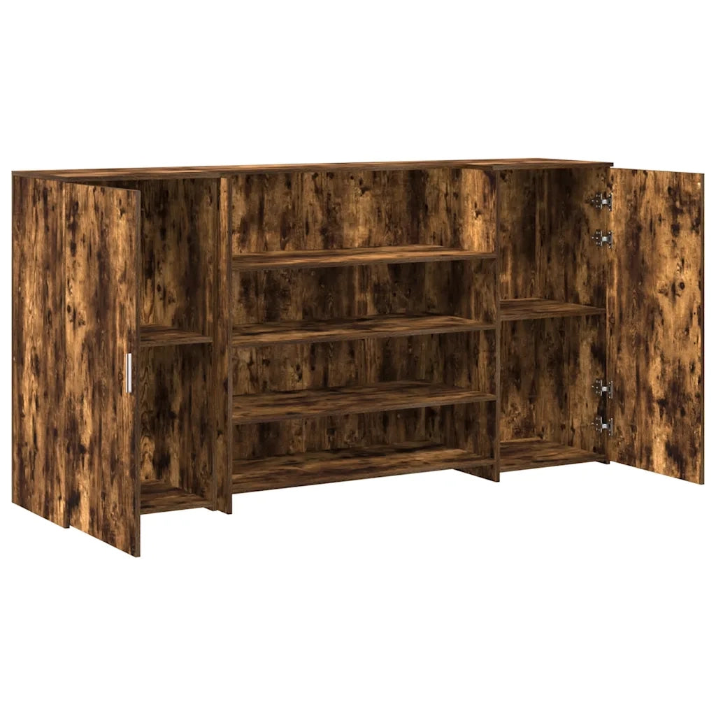 Banco Reception Rovere Fumo 200x50x103,5cm in Legno Multistrato 3324182
