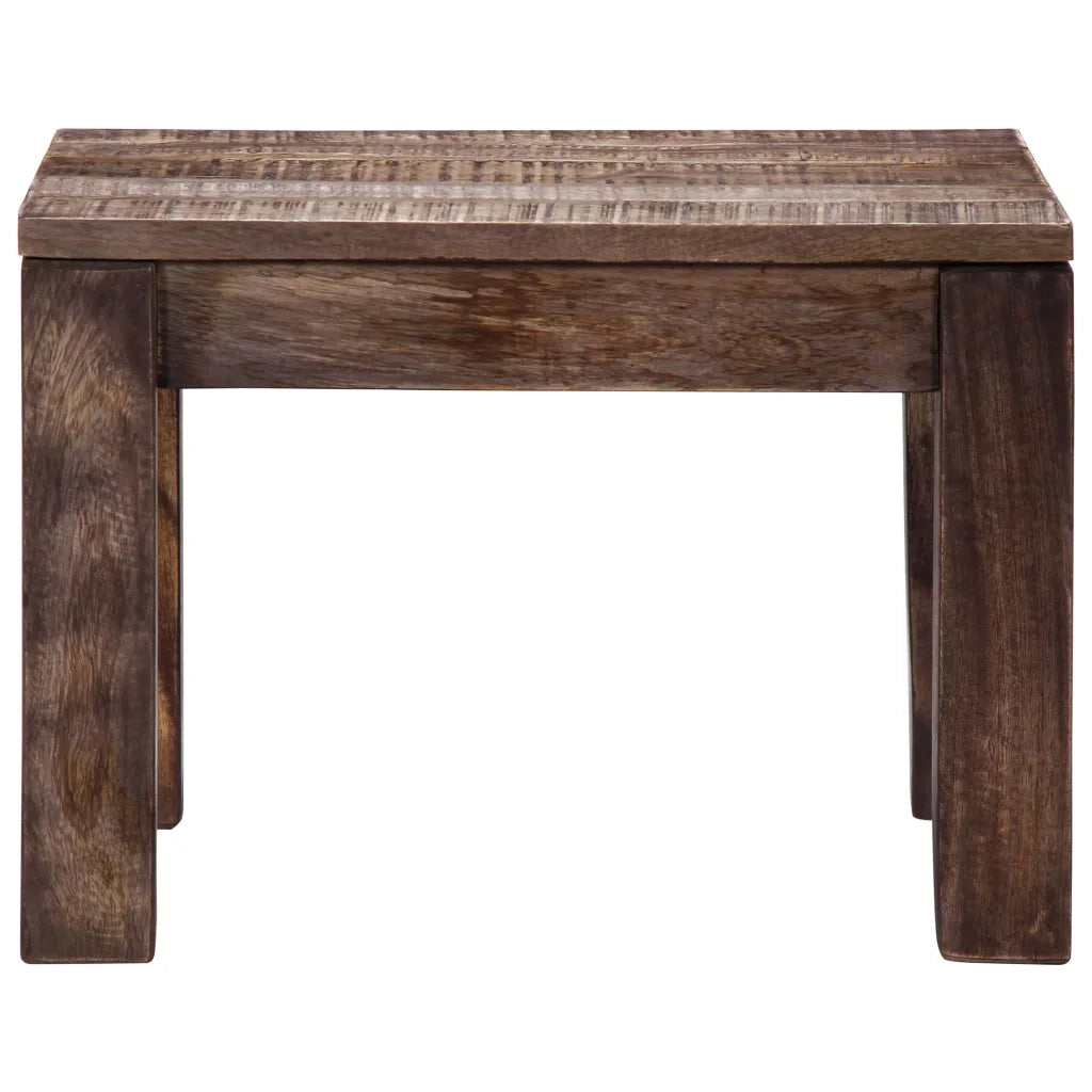 Tavolino da Salotto 50x50x35 cm Legno Massello di Mango 247468