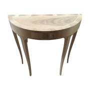 Consolle in legno classica a mezzaluna 1 cassetto grezzo l.81 p.34 h.80 (3110) - Mobili 2G