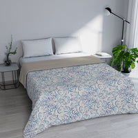 Trapuntino Estivo Singolo in Microfibra 100 gr con Stampa Ornato Tex Basic