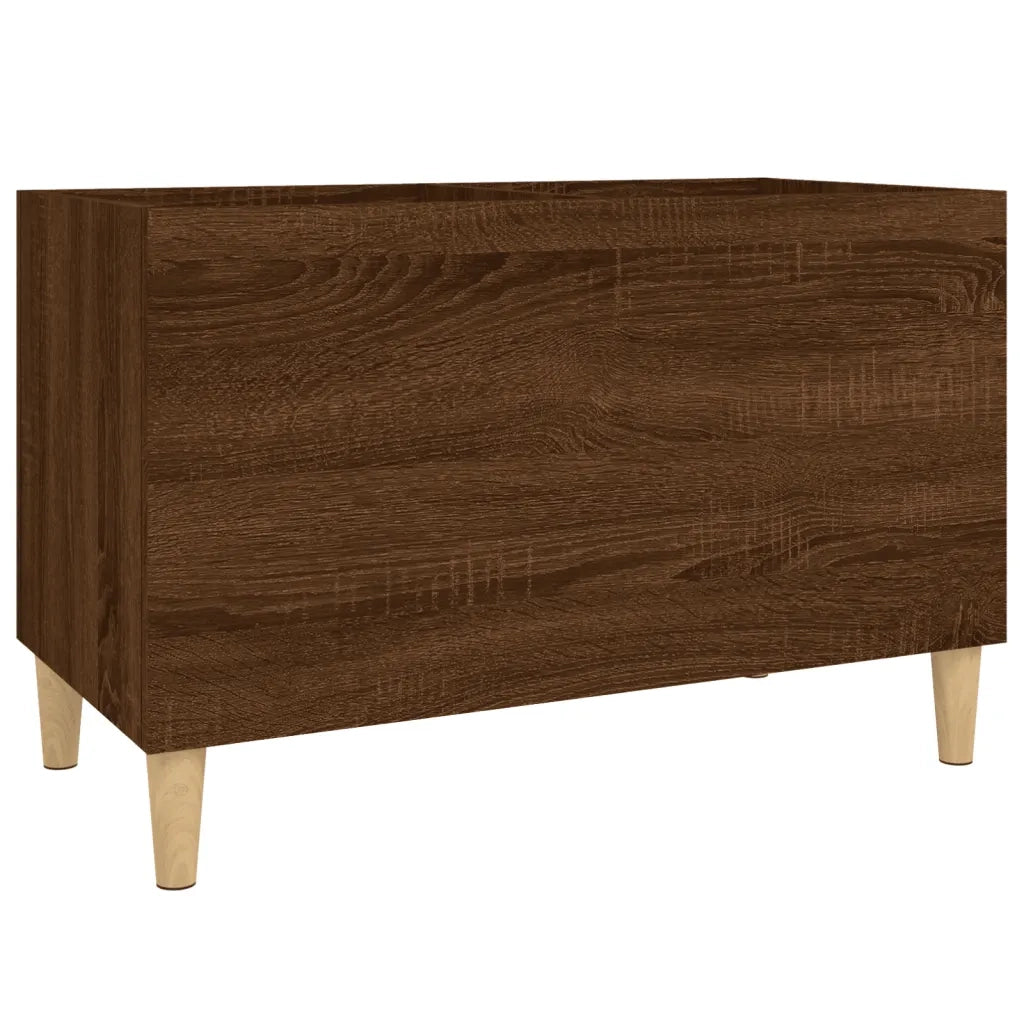 Mobile Porta Dischi Rovere Marrone 74,5x38x48 Legno Multistrato 831964