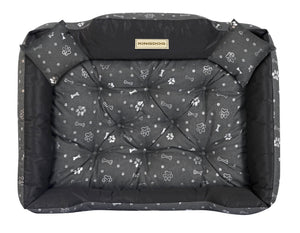 AIO FACTORY 100x75 cm KINGDOG Cuccia per cani impermeabile personalizzabile Silver Bones