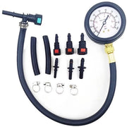 Apparecchio di prova della pressione 0-100 PSI - Manometro - Drukmetro - Pompaggio del carburante - Valvola - Materiale plastico/Metallo