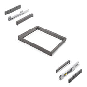 Telaio con guide a estrazione totale e chiusura morbida per accessori per armadi Quartz