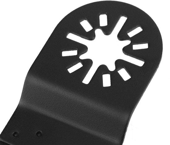 Set di Lame Oscillanti da 20 pezzi - Multitool in Acciaio di Alta Resistenza - Larghezza del Dente 34 mm - Lunghezza Totale 94 mm - Resistente ai Colpi