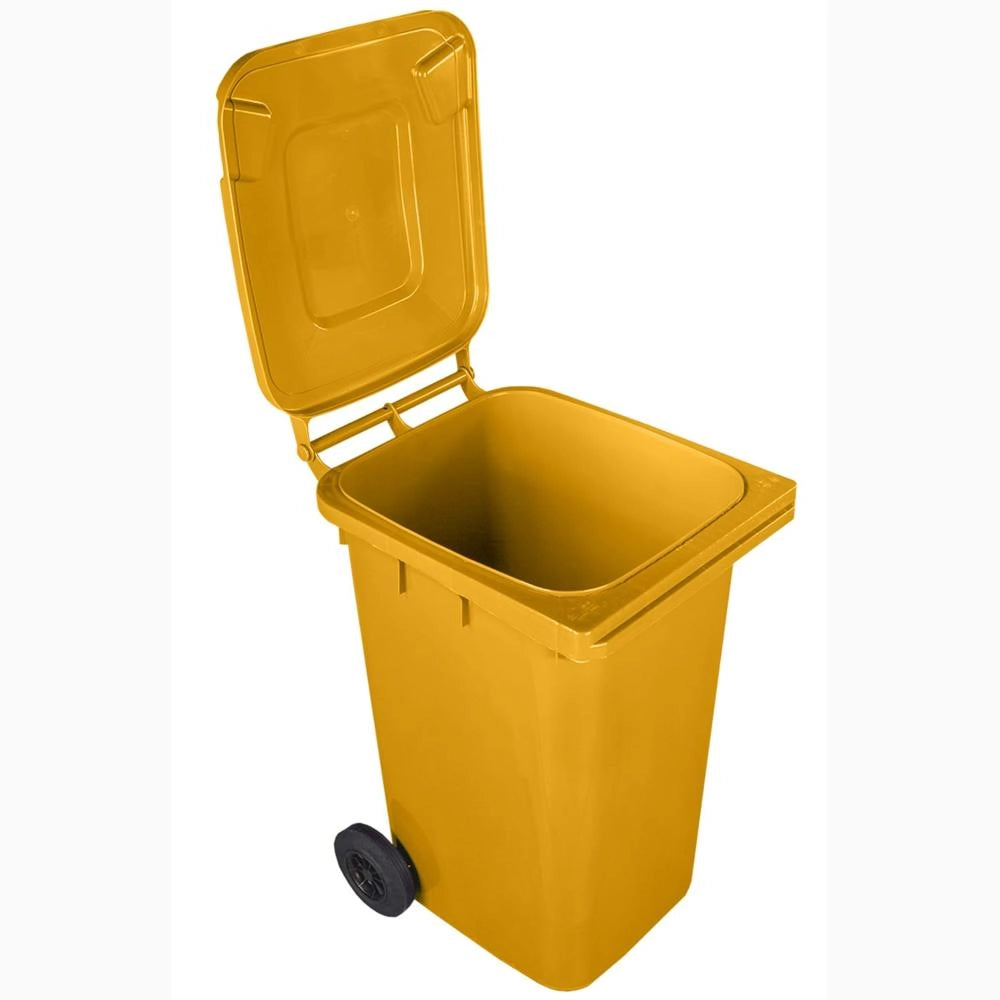 Kit 4 Pezzi Pattumiera Bidone Portarifiuti per Raccolta Differenziata 240 Litri