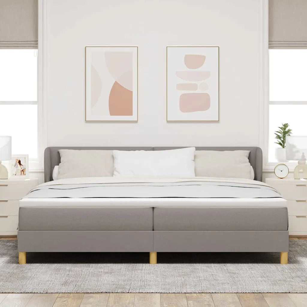 Letto a molle con materasso Talpa 200 x 200 cm Tessuto 3340238