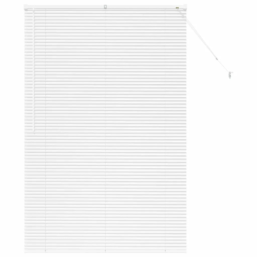 Tendaggi a Veneziana | Tenda a lamelle Bianco 175 x 120 cm Alluminio