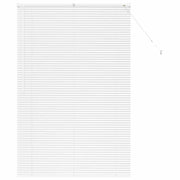 Tendaggi a Veneziana | Tenda a lamelle Bianco 175 x 120 cm Alluminio