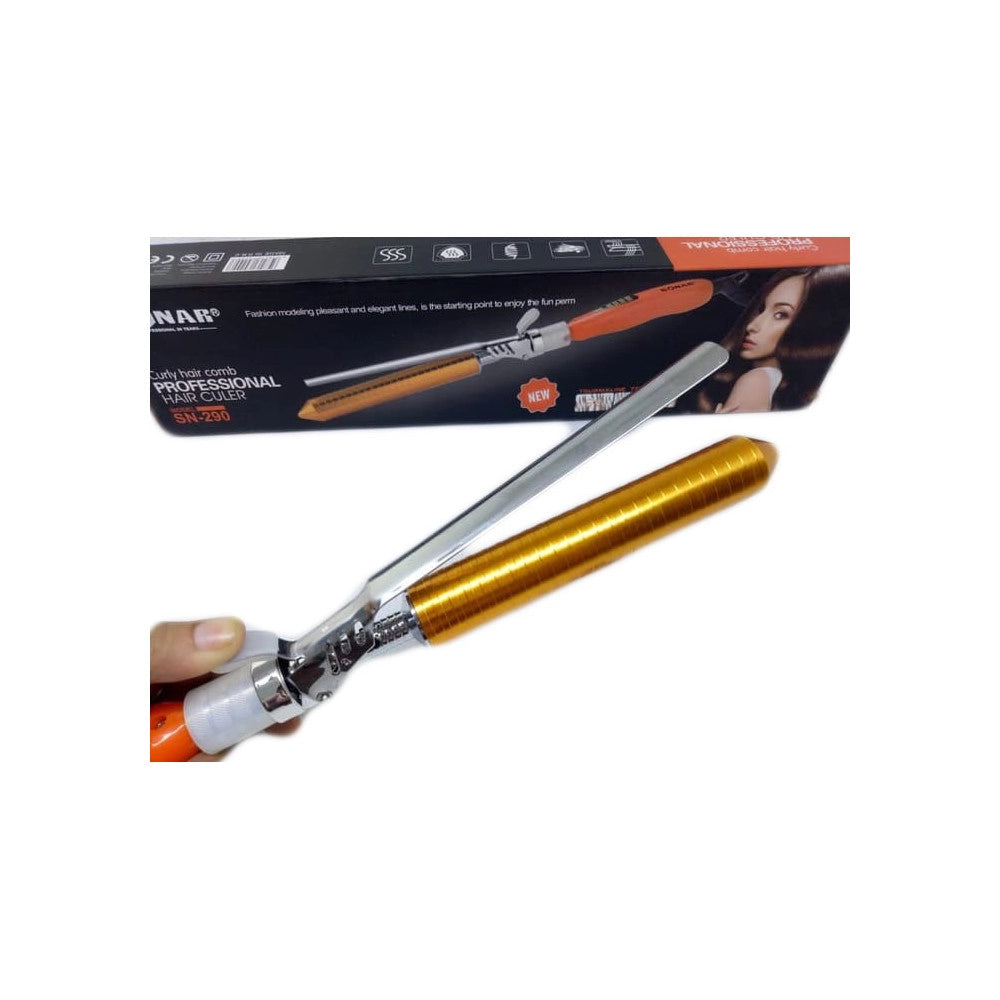 Trade Shop - Piastra In Ceramica Tormalina Per Capelli Ricci Arriccia 22mm Sn290 -