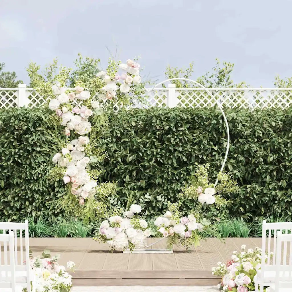 Arco Nuziale Bianco 195 x 35 x 211 cm Acciaio 42023033