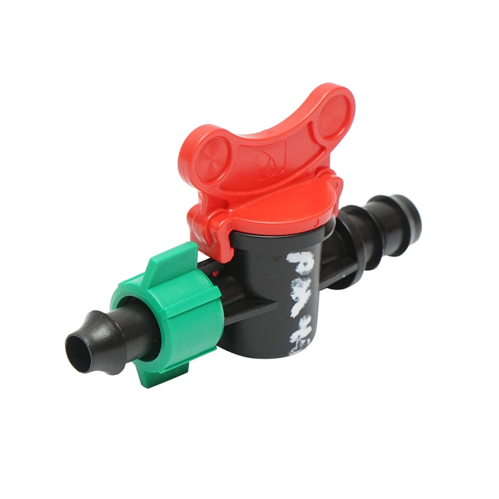 Rubinetto per tubo, banda di gocciolamento D16mm con dado per sistemi di irrigazione