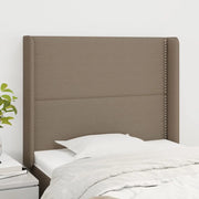 Testiera ad Orecchio-Testata con Orecchie Tortora 103x16x118/128 cm in Tessuto 655000