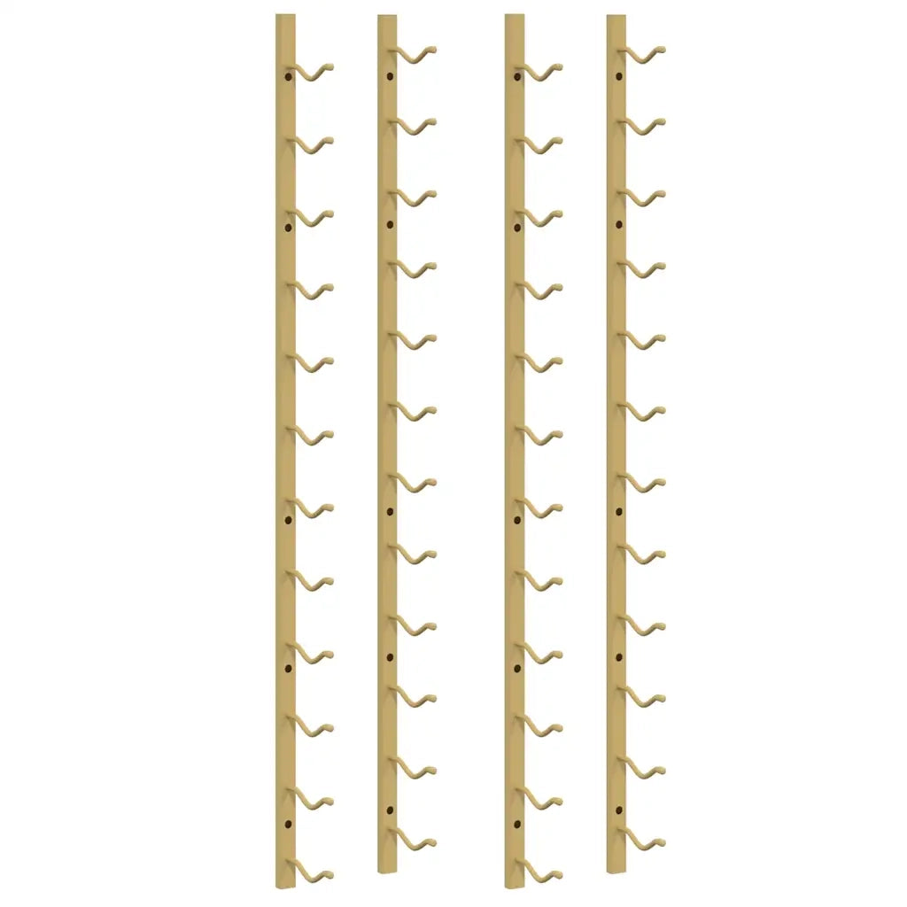 Portavini da Parete per 12 Bottiglie 2 pz Oro in Ferro CFW6772047