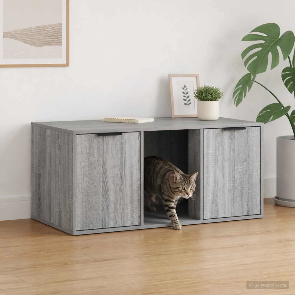 Mobile per gatti Sonoma grigio 100 x 49 x 45 cm 8014764