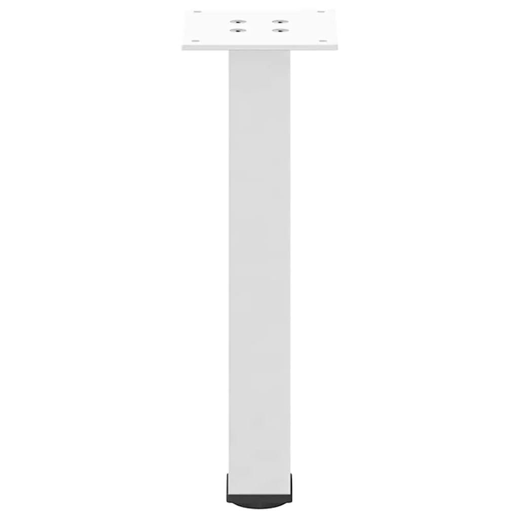 Set di 4 gambe moderne regolabili per tavolino da caffè 30 x 32 cm in acciaio bianco 02_0056747