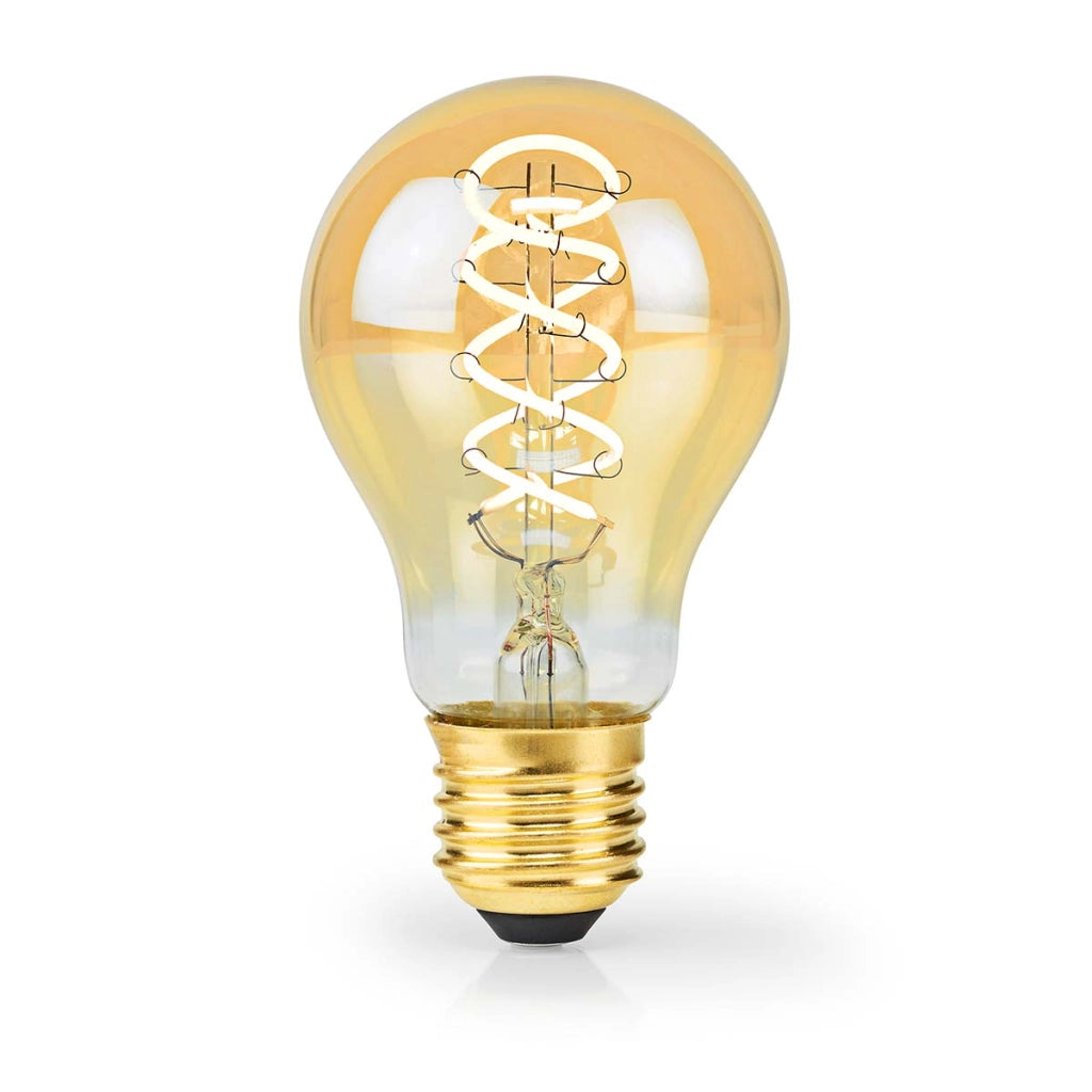 Lampadina a filamento LED E27 A60 3,8W 250lm 2100K Dimmerabile Vintage Dorato Nedis