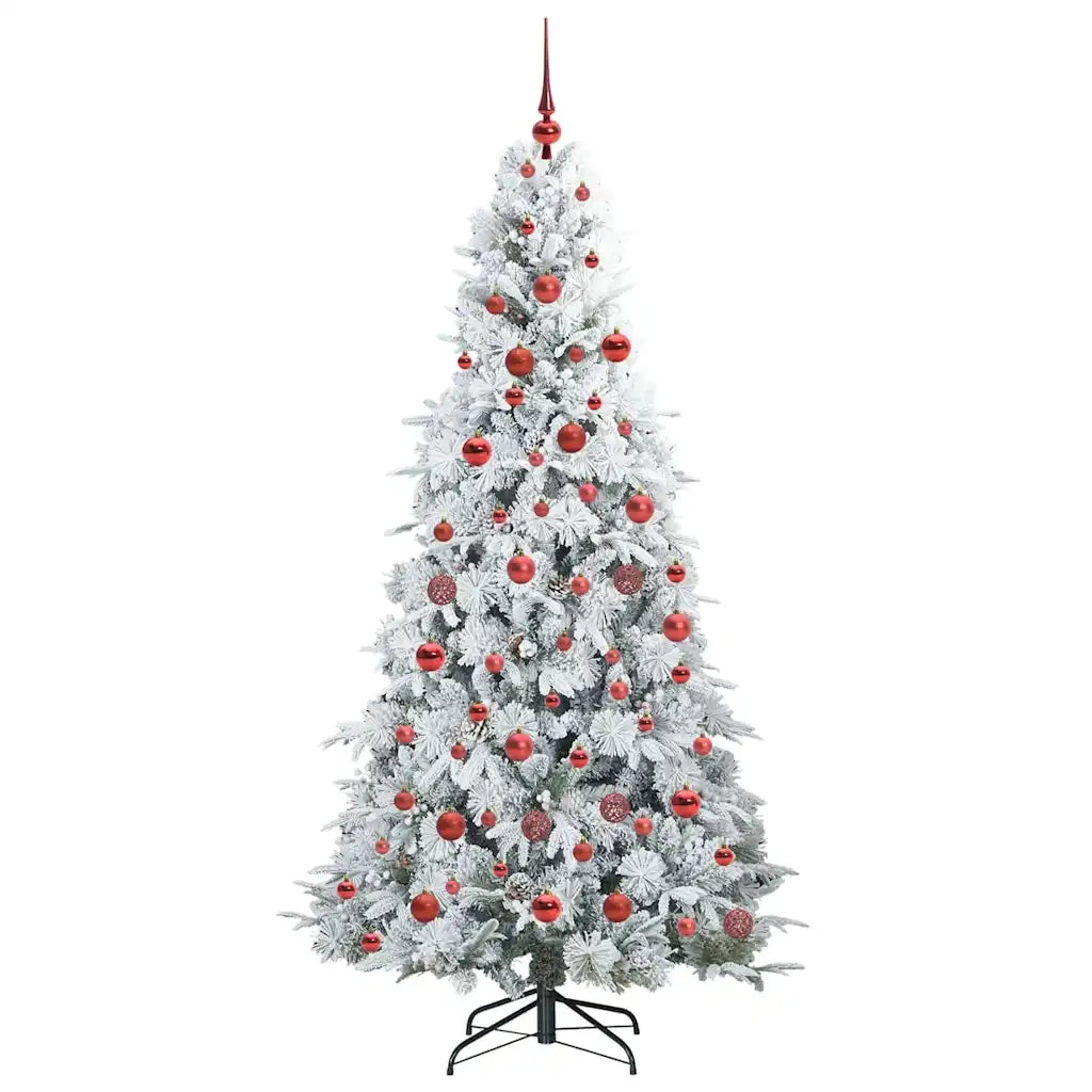 Albero di Natale Artificiale con Rami Pieghevoli Bianco 180 cm 3397484