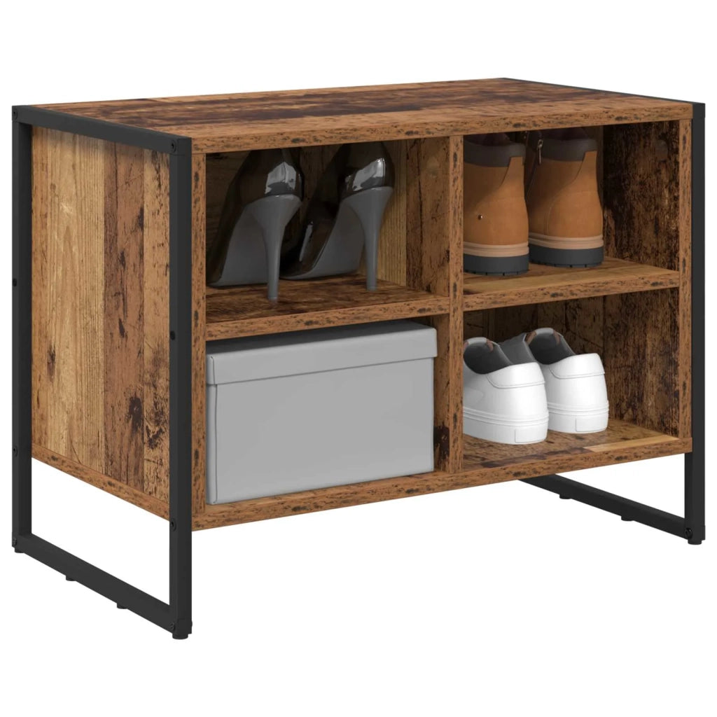 Mobile per scarpe-Scarpiera Legno vecchio 60 x 35 x 44 cm 830172