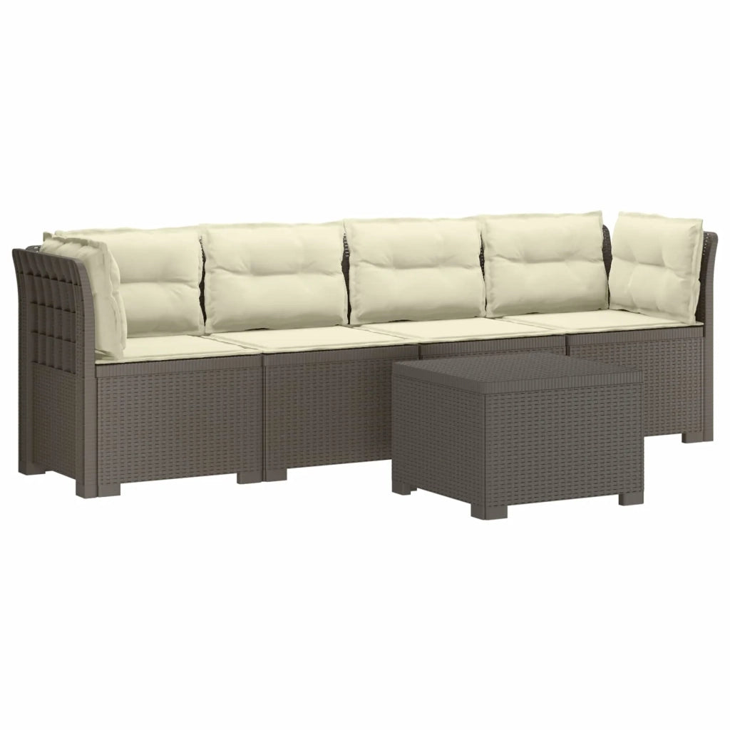 Divano da Giardino a 4 Posti con Cuscini in Stile Rattan PP 3443882