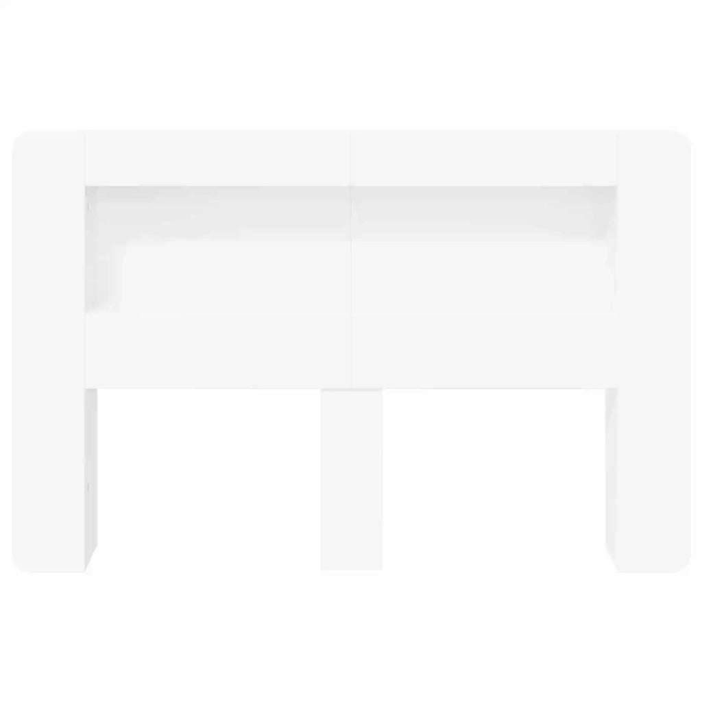 Testata del letto con archiviazione Bianco Legno ingegnerizzato 8001282