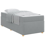 Letto singolo | Letto per adulti | Struttura del letto Grigio chiaro 90 x 200 cm Tessuto